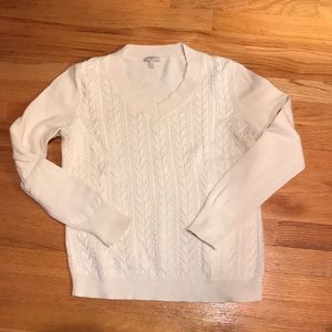 Talbots Medium v-neck cream sweater